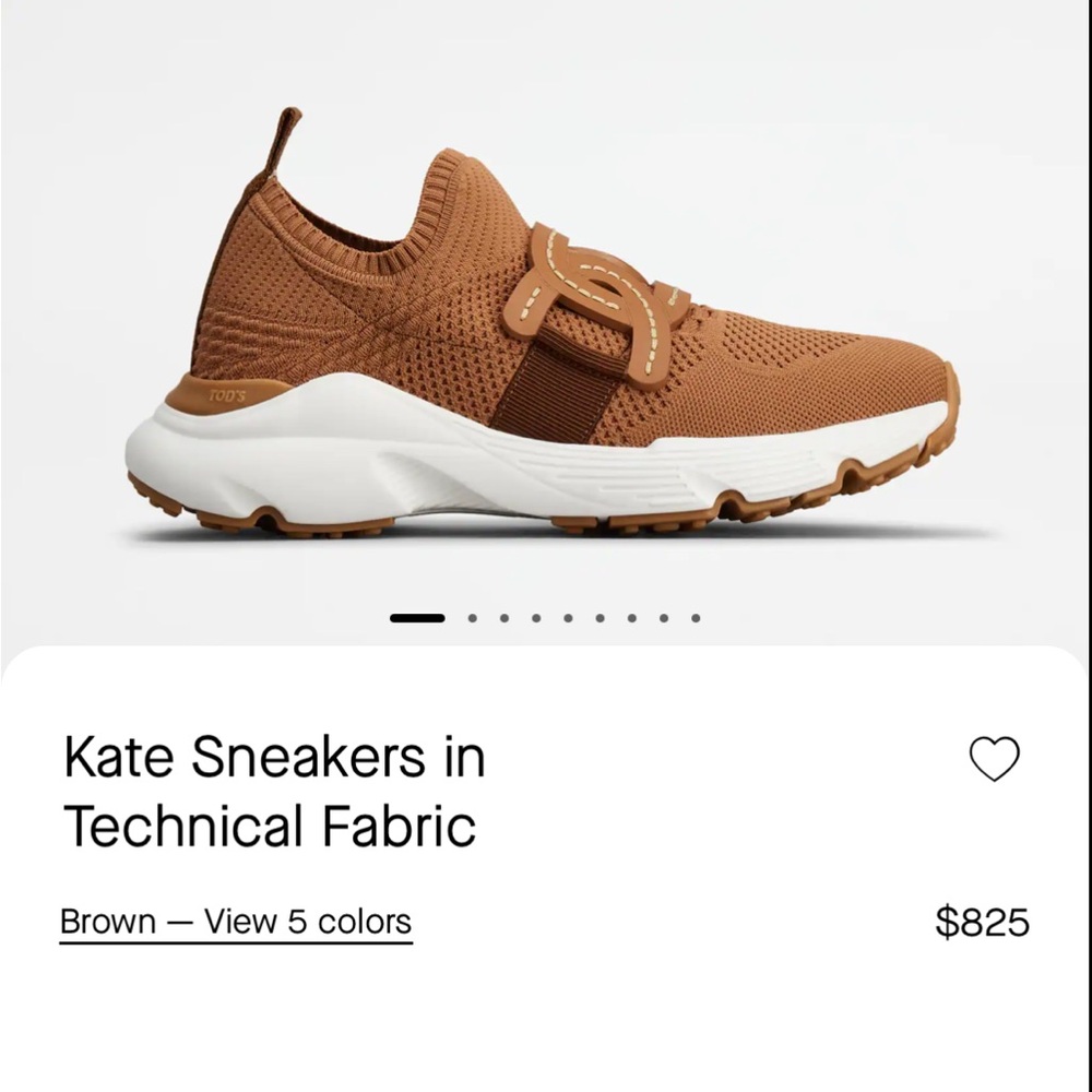 TOD’S Kate Sneakers in Brown- Brand New!!! Never worn!! - Picture 6 of 7